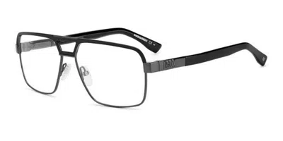 Dsquared2 D2 0034 Rzz Men's Glasses Black Size 59 - Free Lenses - Blue Light Block Available