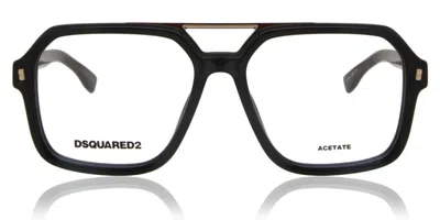 Dsquared2 D2 0035 2m2 Men's Glasses Black Size 55 - Free Lenses - Blue Light Block Available