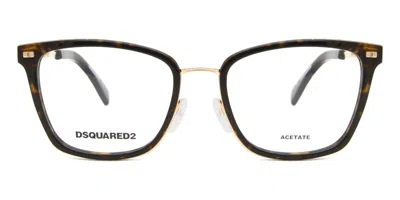 Dsquared2 D2 0038 Women's Glasses, Tortoiseshell, Size 53 In Brown