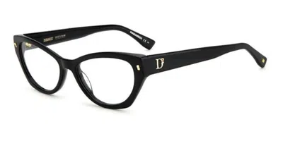 Dsquared2 D2 0043 Women's Glasses, Black, Size 54