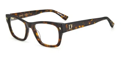 Dsquared2 D2 0044 Women's Glasses, Tortoiseshell, Size 51 In Brown