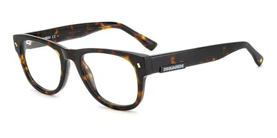 Dsquared2 D2 0048 Men's Glasses, Tortoiseshell, Size 51 In Brown