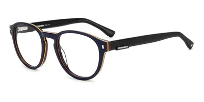 Dsquared2 D2 0049 Men's Glasses, Blue, Size 51 In Black