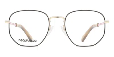 Dsquared2 D2 0054 Men's Glasses, Gold, Size 52 In Multi