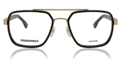 Dsquared2 D2 0064 Men's Glasses, Gold, Size 55 In Multi