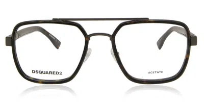 Dsquared2 D2 0064 Men's Glasses, Tortoiseshell, Size 55