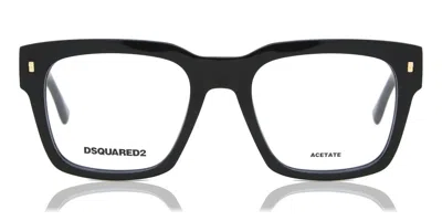 Dsquared2 D2 0066 807 Men's Glasses Black Size 54 - Free Lenses - Blue Light Block Available