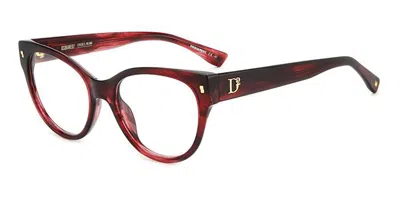 Dsquared2 D2 0069 Women's Glasses, Red, Size 52