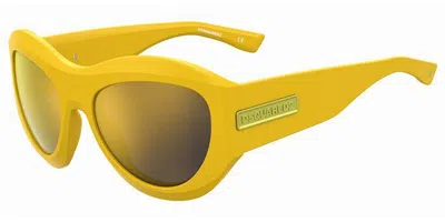 Dsquared2 D2 0072/s 40g/cu Men's Sunglasses Yellow Size 59