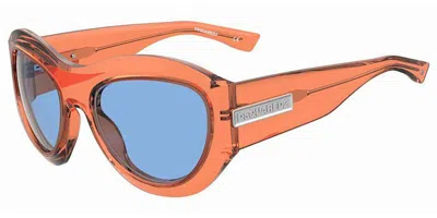 Dsquared2 D2 0072/s L7q/ku Men's Sunglasses Orange Size 59