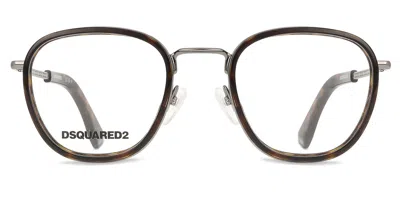 Dsquared2 D2 0076 Men's Glasses, Tortoiseshell, Size 49