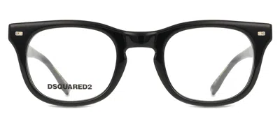 Dsquared2 D2 0078 Men's Glasses, Black, Size 48