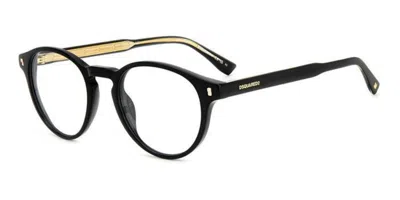 Dsquared2 D2 0080 Men's Glasses, Black, Size 49