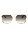 Dsquared2 Gold Havana Metal Sunglasses In Brown