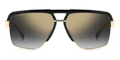 Dsquared2 D2 0084/s 2m2/fq Men's Sunglasses Gold Size 61 In Multi