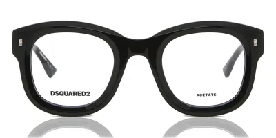 Dsquared2 D2 0091 284 Men's Glasses Black Size 48 - Free Lenses - Blue Light Block Available