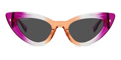 Dsquared2 D2 0092/s 838/ir Women's Sunglasses Purple Size 51