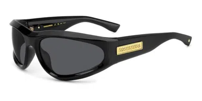 Dsquared2 D2 0101/s 807/ir Men's Sunglasses Black Size 67