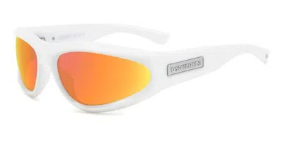 Dsquared2 D2 0101/s Vk6/uw Men's Sunglasses White Size 67
