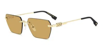 Dsquared2 D2 0102/s J5g/ho Men's Sunglasses Gold Size 58