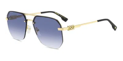 Dsquared2 D2 0103/s Lks/08 Men's Sunglasses Gold Size 60