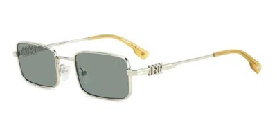 Dsquared2 D2 0104/s Ktu/qt Men's Sunglasses Silver Size 52