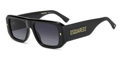 Dsquared2 D2 0107/s 807/9o Men's Sunglasses Black Size 54 In Multi
