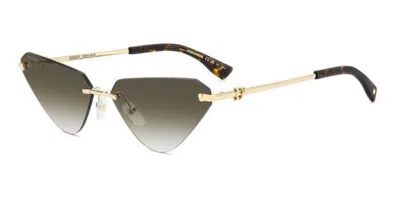 Dsquared2 D2 0108/s Pef/9k Women's Sunglasses Gold Size 63