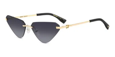 Dsquared2 D2 0108/s Rhl/9o Women's Sunglasses Gold Size 63