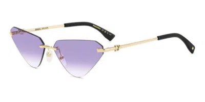 Dsquared2 D2 0108/s S9e/dg Women's Sunglasses Gold Size 63