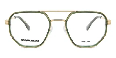 Dsquared2 D2 0111 Men's Glasses, Green, Size 52