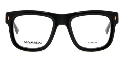 Dsquared2 D2 0114 807 Men's Glasses Black Size 50 - Free Lenses - Blue Light Block Available
