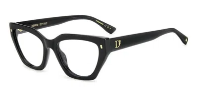 Dsquared2 D2 0117 Women's Glasses, , Size 53 In Black