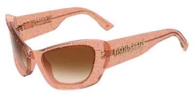 Dsquared2 D2 0118/s 733/ha Women's Sunglasses Pink Size 57
