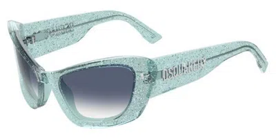 Dsquared2 D2 0118/s Mvu/08 Women's Sunglasses Blue Size 57