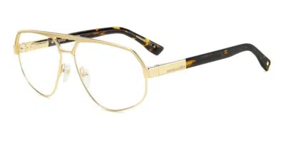 Dsquared2 D2 0121 Men's Glasses, Gold, Size 60