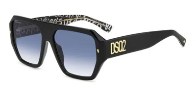Dsquared2 D2 0128/s Tay/08 Men's Sunglasses  Size 58 In Black