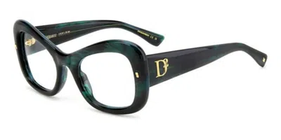 Dsquared2 D2 0138 Women's Glasses, Green, Size 52