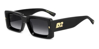 Dsquared2 D2 0142/s 807/9o Men's Sunglasses Black Size 52