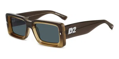 Dsquared2 D2 0142/s 9en/ku Men's Sunglasses Brown Size 52