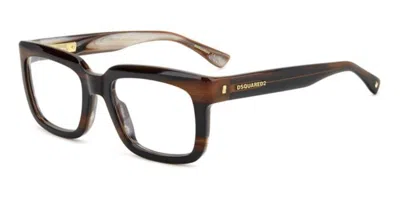 Dsquared2 D2 0144 Men's Glasses, Brown, Size 53