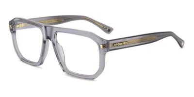 Dsquared2 D2 0146 Men's Glasses, Clear, Size 57 In Gray
