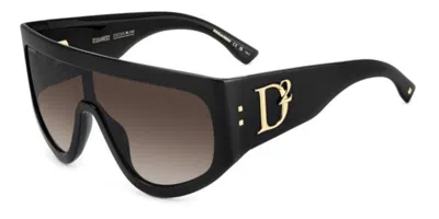 Dsquared2 D2 0149/s 807/ha Women's Sunglasses Black Size 99