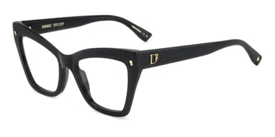 Dsquared2 D2 0152 Women's Glasses, Black, Size 54