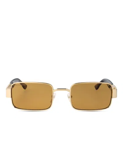 Dsquared2 Gold Metal Sunglasses In Transparent