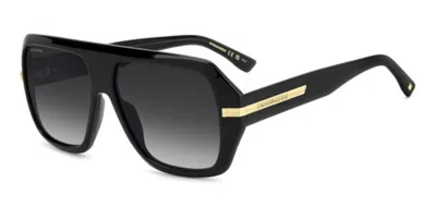 Dsquared2 D2 0160/s 807/9o Men's Sunglasses Black Size 59