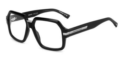 Dsquared2 D2 0162 284 Men's Glasses Black Size 56 - Free Lenses - Blue Light Block Available