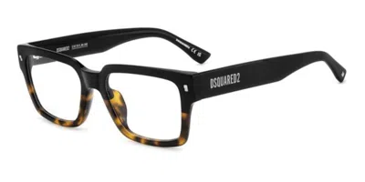 Dsquared2 D2 0167/g Asian Fit Wr7 Men's Glasses Black Size 54 - Free Lenses - Blue Light Block Available In White