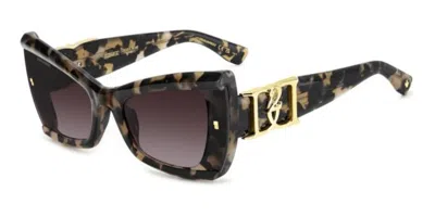 Dsquared2 D2 0170/s 086/3x Occhiali Da Sole Tartarugatishell Per Donna In Brown