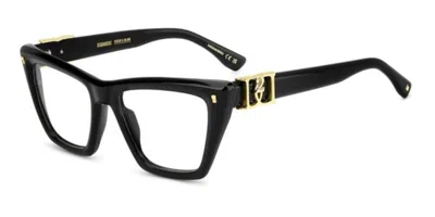 Dsquared2 D2 0172 Women's Glasses, Black, Size 53